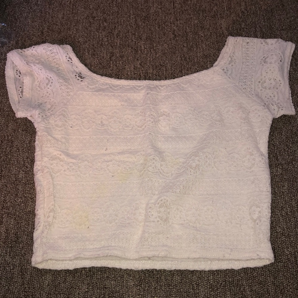 Hollister lace crop top